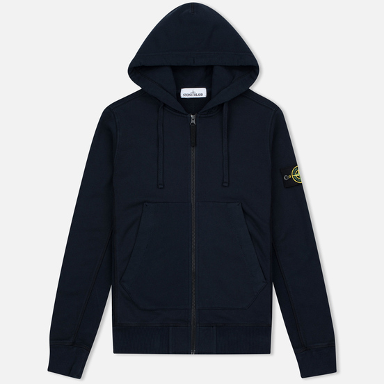 Dark blue stone island hoodie online