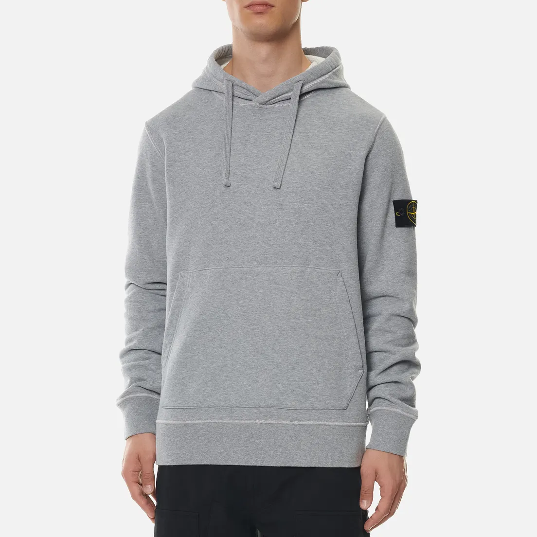 Stone Island Мужская толстовка Hooded Brushed Cotton Fleece