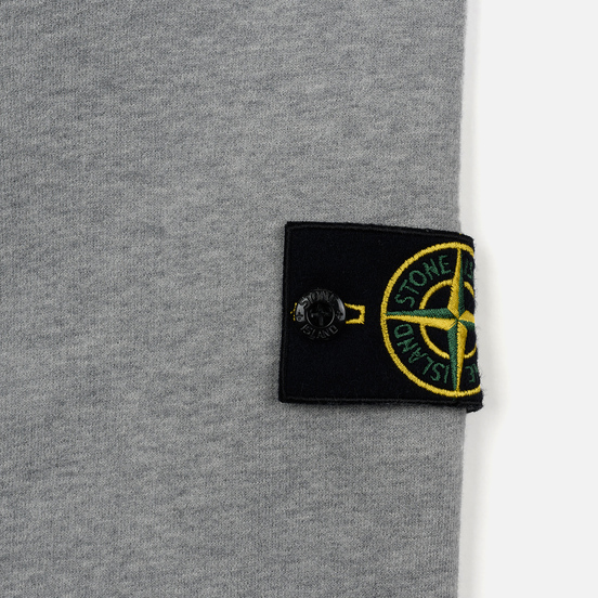 Мужская толстовка Stone Island Hooded Brushed Cotton Fleece Dust Melange