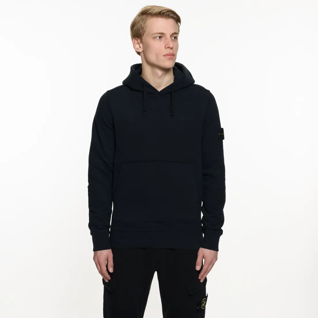 Stone Island Мужская толстовка Hooded Brushed Cotton Fleece