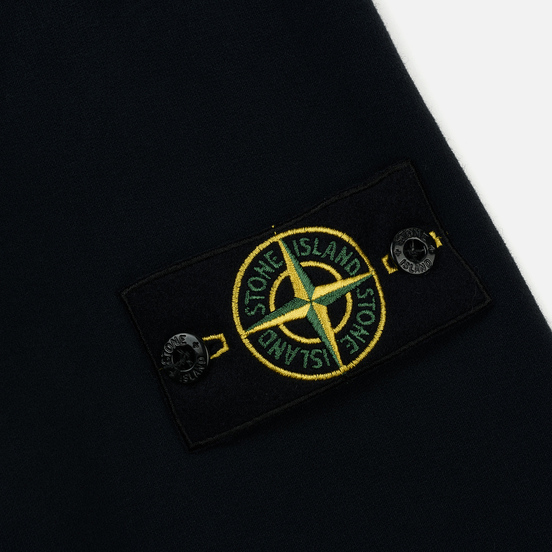 Мужская толстовка Stone Island Hooded Brushed Cotton Fleece Navy Blue