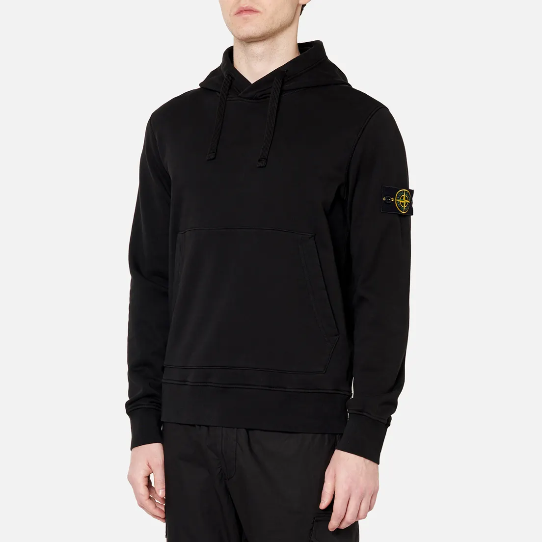 Stone Island Мужская толстовка Hooded Cotton Fleece Pouch Pocket