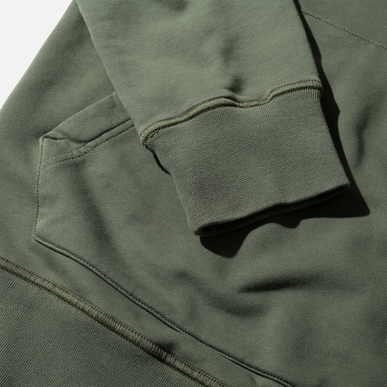 Мужская толстовка Stone Island Hooded Cotton Fleece Pouch Pocket Olive Green