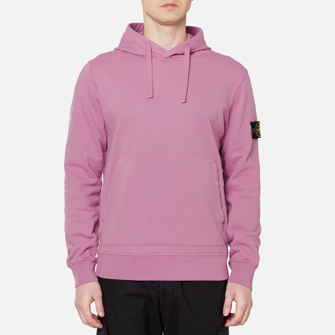 Stone Island Мужская толстовка Hooded Cotton Fleece Pouch Pocket