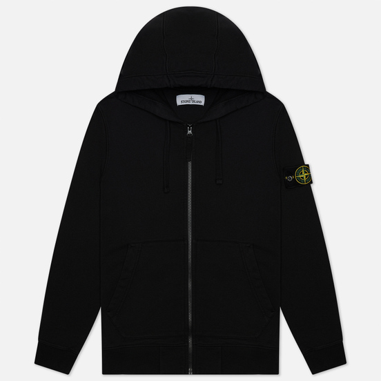 Мужская толстовка Stone Island Hooded Full Zip Black
