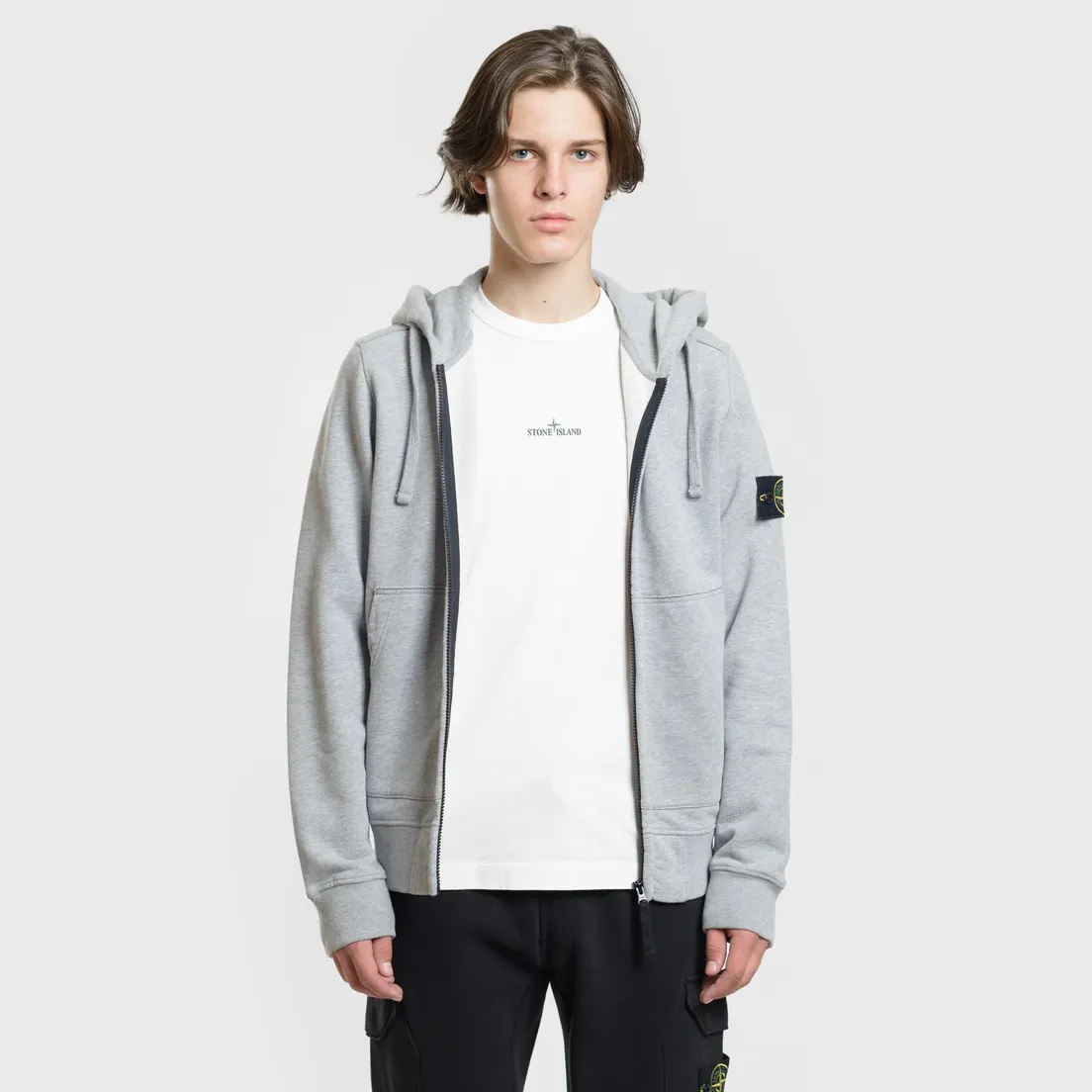 Stone Island Мужская толстовка Hooded Full Zip