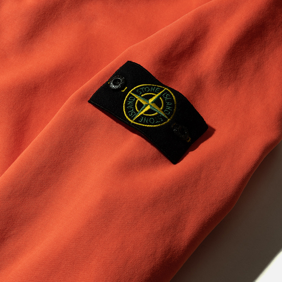 Мужская толстовка Stone Island Lightweight Loopback Cotton Crew Neck Bright Orange