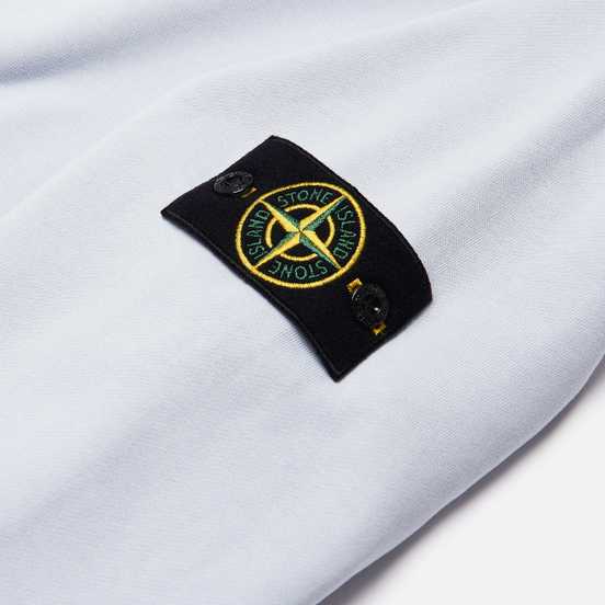 Мужская толстовка Stone Island Lightweight Loopback Cotton Crew Neck Cielo