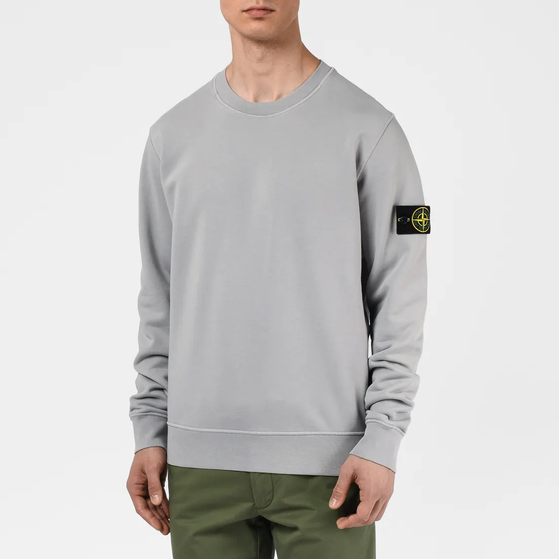 Stone Island Мужская толстовка Lightweight Loopback Cotton Crew Neck