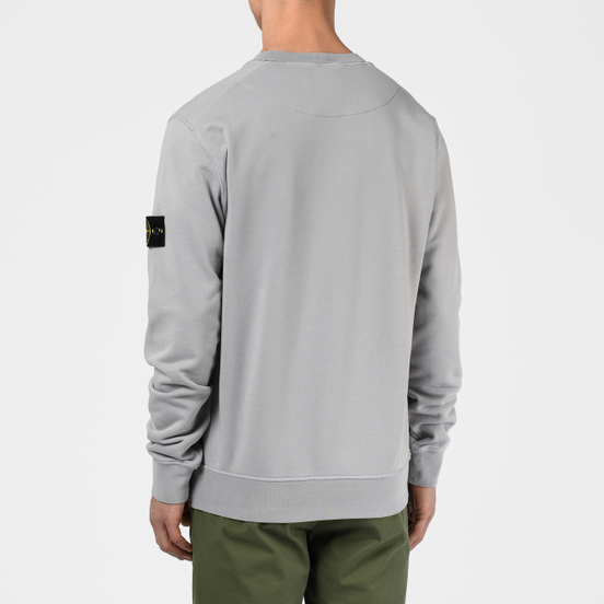 Мужская толстовка Stone Island Lightweight Loopback Cotton Crew Neck Dust Grey