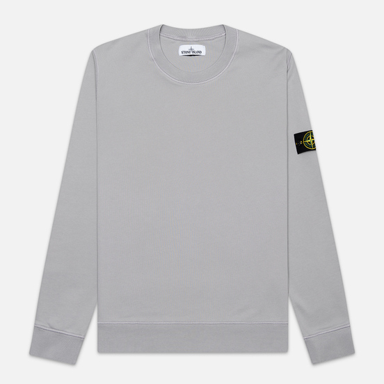 Мужская толстовка Stone Island Lightweight Loopback Cotton Crew Neck Dust Grey