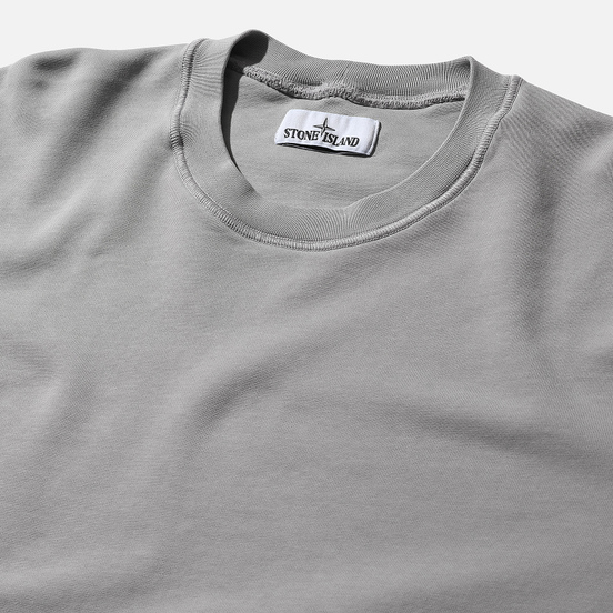 Мужская толстовка Stone Island Lightweight Loopback Cotton Crew Neck Dust Grey