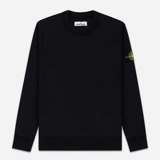 Мужская толстовка Stone Island Lightweight Loopback Cotton Crew Neck Navy Blue