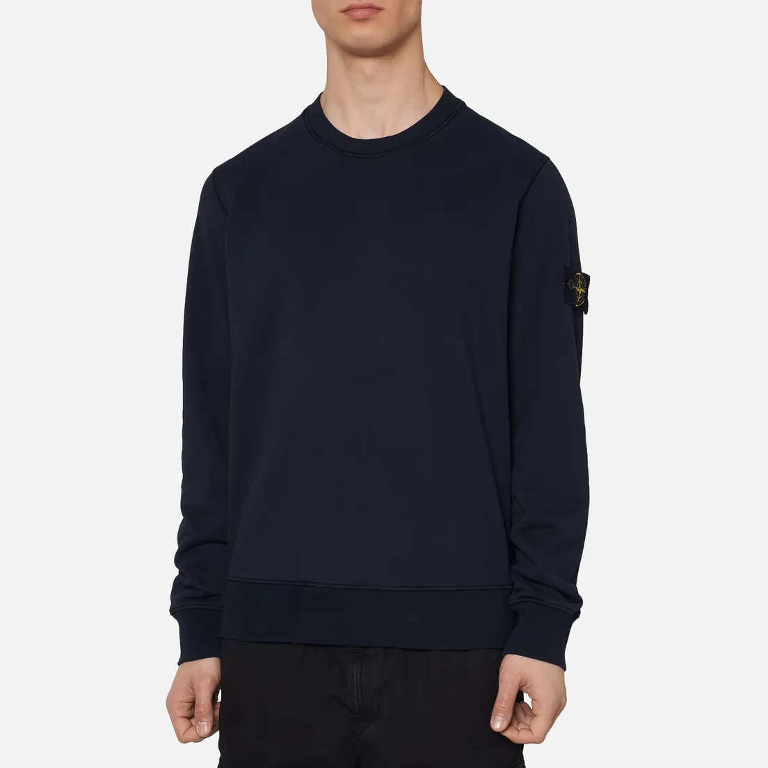 Stone Island Мужская толстовка Lightweight Loopback Cotton Crew Neck
