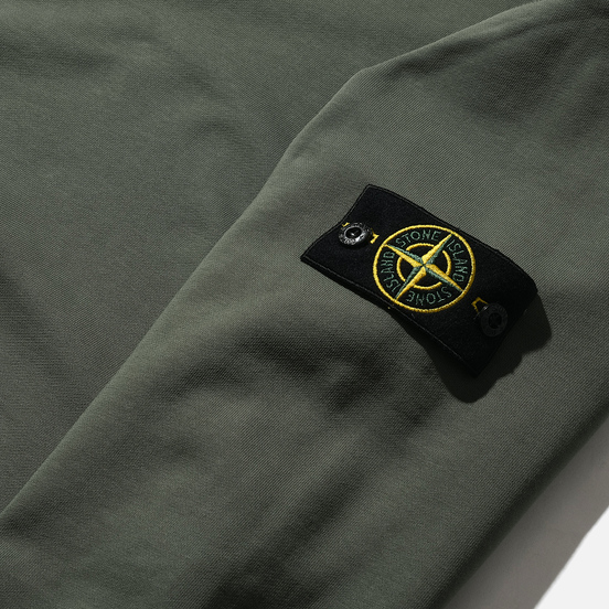 Мужская толстовка Stone Island Lightweight Loopback Cotton Crew Neck Olive Green