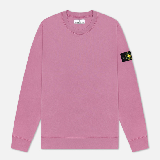 Мужская толстовка Stone Island Lightweight Loopback Cotton Crew Neck Quartz Pink