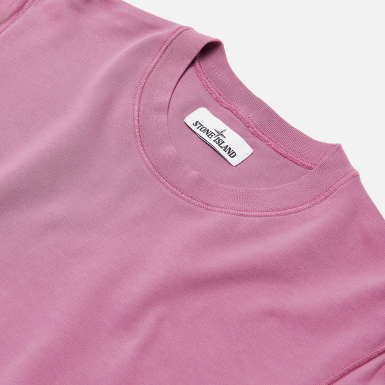 Мужская толстовка Stone Island Lightweight Loopback Cotton Crew Neck Quartz Pink