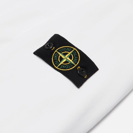 Мужская толстовка Stone Island Lightweight Loopback Cotton Crew Neck White