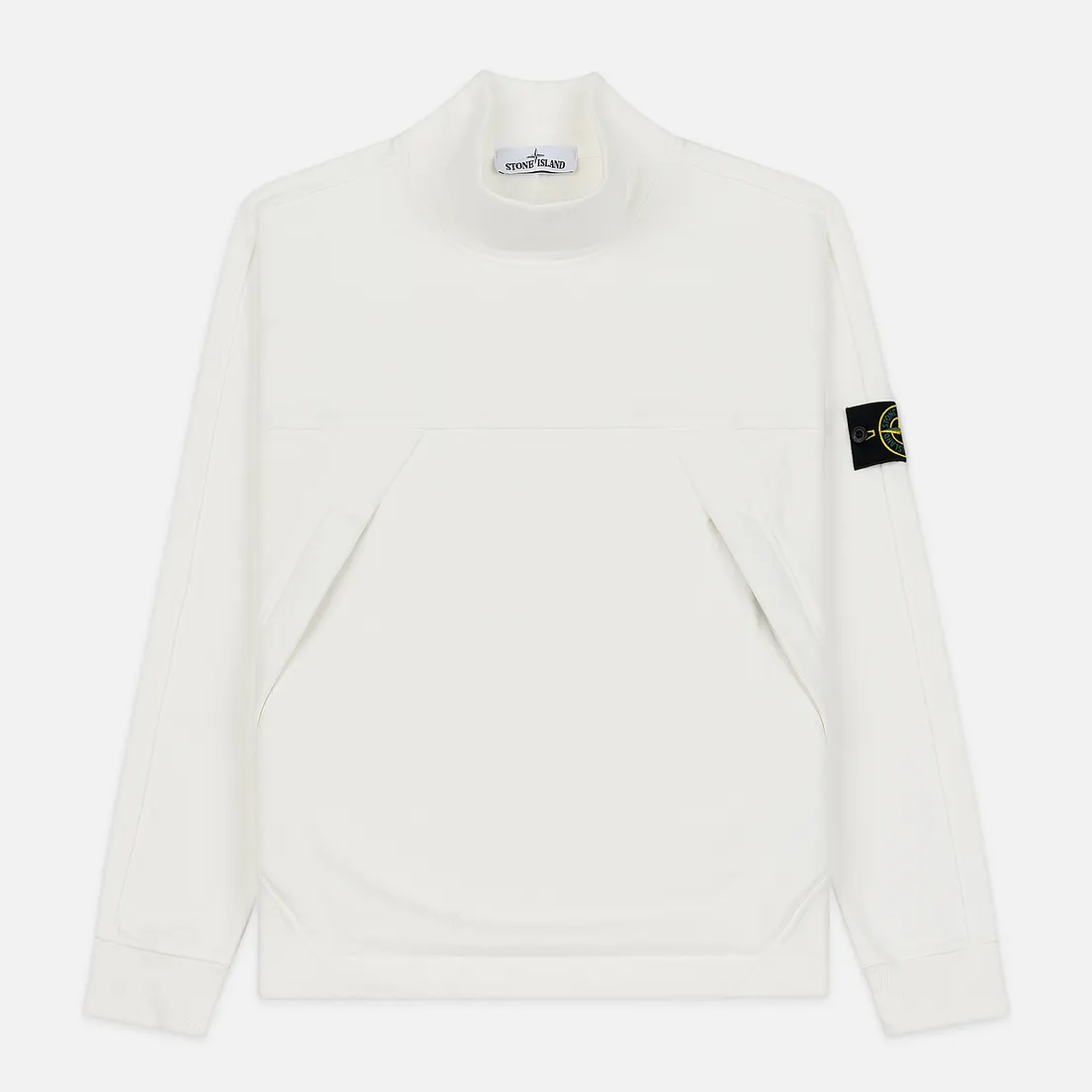 Stone Island Мужская толстовка Mock Neck Brushed Cotton Fleece