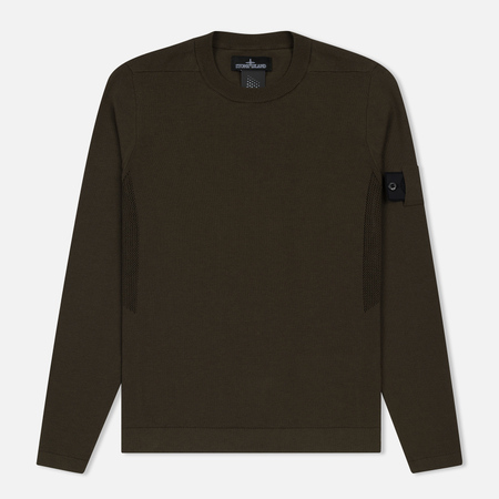 Мужская толстовка Stone Island Shadow Project Crew Neck Cotton Green