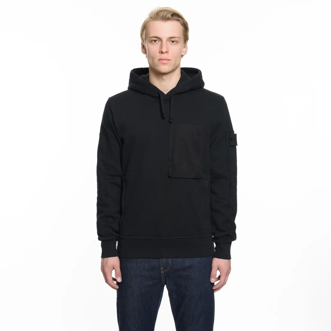 Stone Island Shadow Project Мужская толстовка Diagonal Weave Popover Hoody
