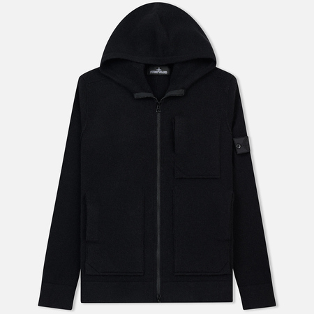 Мужская толстовка Stone Island Shadow Project Engineered Hooded Strata Pocket Black