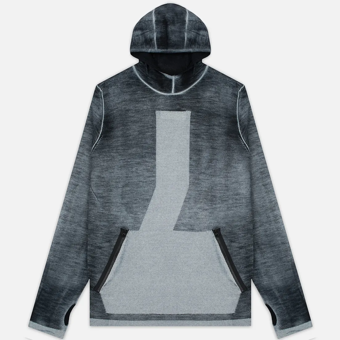 Stone Island Shadow Project Мужская толстовка Teleport Hoodie Jaquard Pure Wool