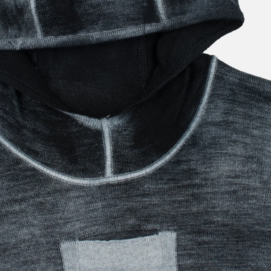 Stone Island Shadow Project Мужская толстовка Teleport Hoodie Jaquard Pure Wool
