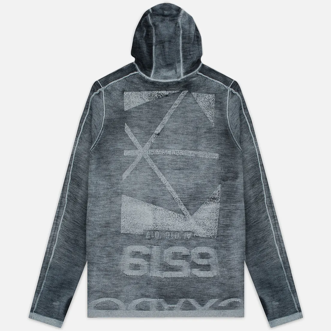 Stone Island Shadow Project Мужская толстовка Teleport Hoodie Jaquard Pure Wool