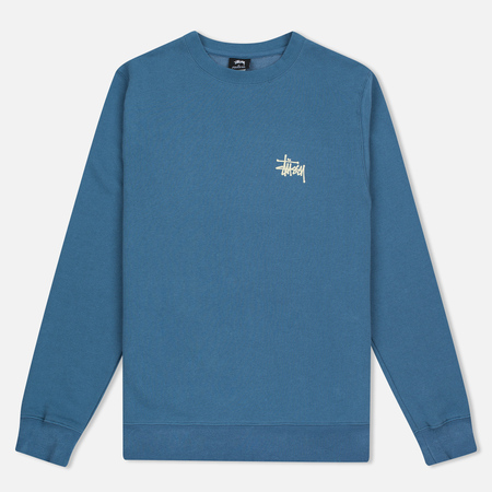 Мужская толстовка Stussy Basic Crew Steel