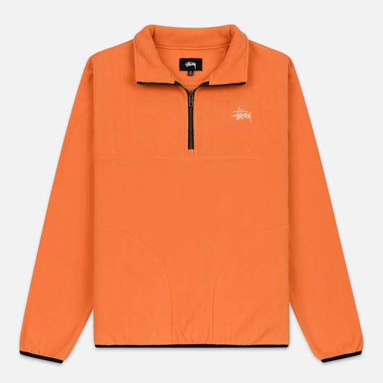 Мужская толстовка Stussy Basic Polar Fleece Orange