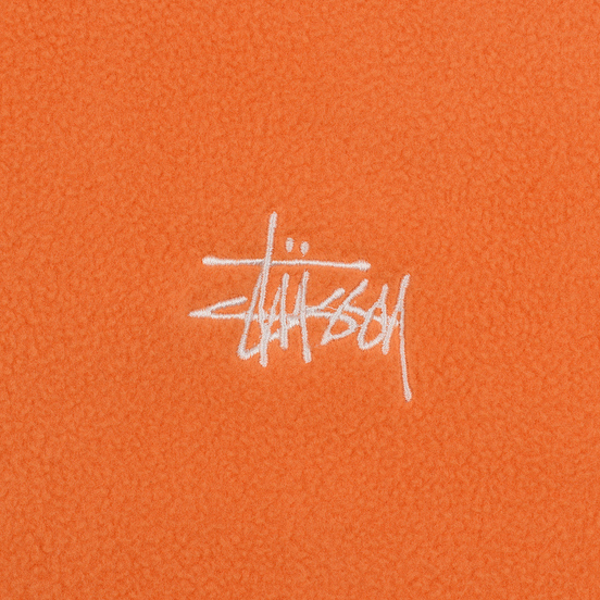 Мужская толстовка Stussy Basic Polar Fleece Orange