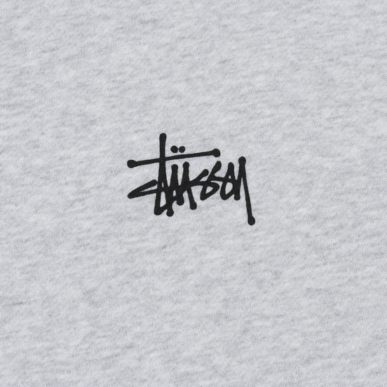 Мужская толстовка Stussy Basic Stussy Crew Ash Heather
