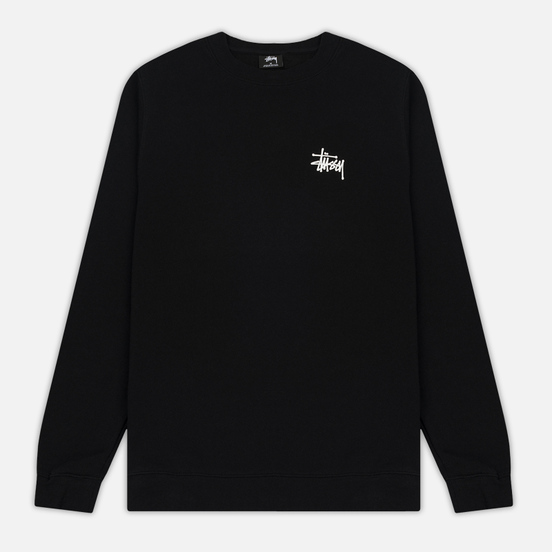 Мужская толстовка Stussy Basic Stussy Crew Black