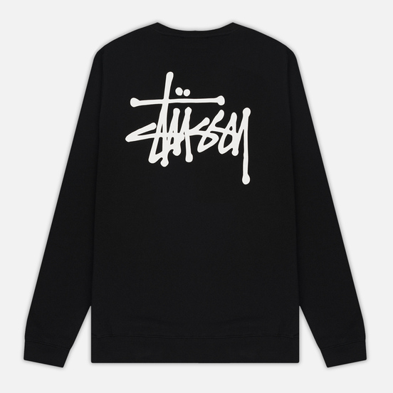 Мужская толстовка Stussy Basic Stussy Crew Black