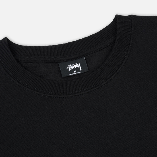 Мужская толстовка Stussy Basic Stussy Crew Black/White