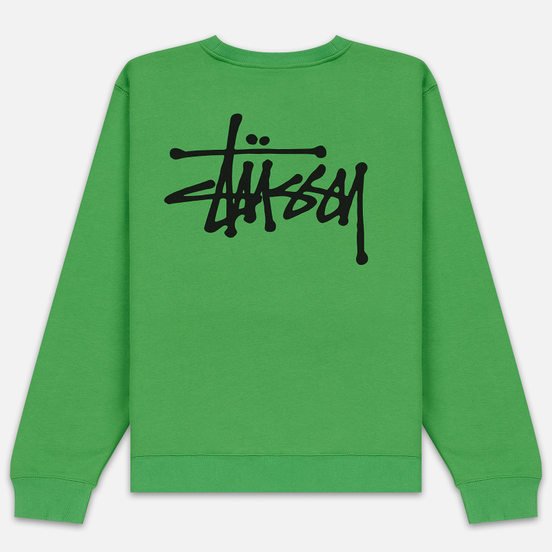 Мужская толстовка Stussy Basic Stussy Crew Kelly