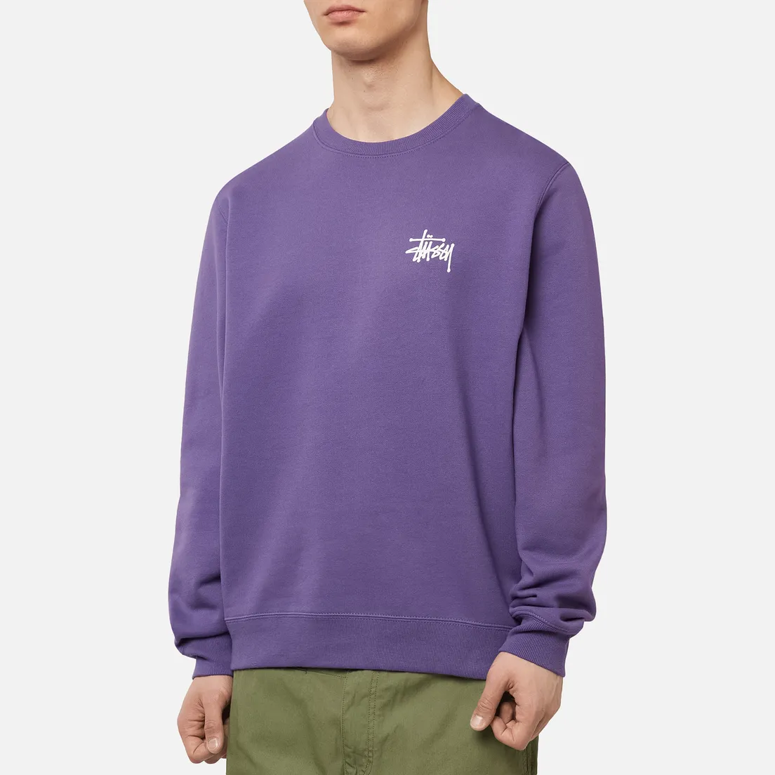 Stussy Мужская толстовка Basic Stussy Crew Screenprint