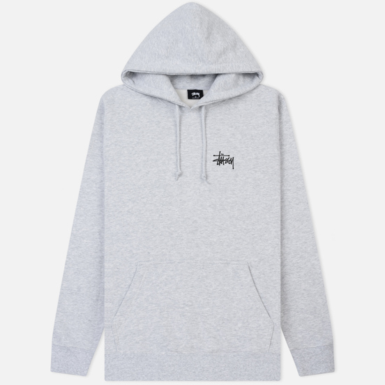 Мужская толстовка Stussy Basic Stussy Hoodie Ash Heather