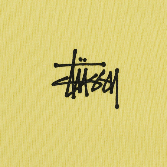 Мужская толстовка Stussy Basic Stussy Hoodie Lemon
