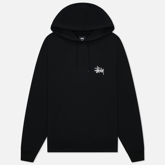 Мужская толстовка Stussy Basic Stussy Screenprint Hoodie Black
