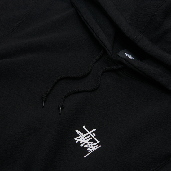 Мужская толстовка Stussy Basic Stussy Screenprint Hoodie Black