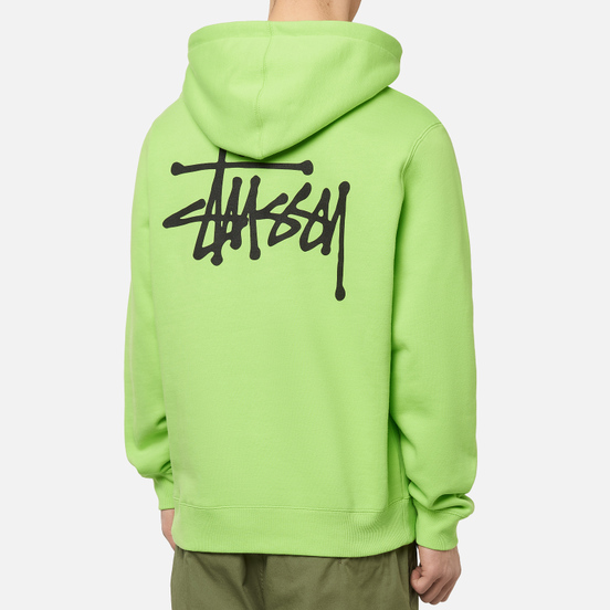 Мужская толстовка Stussy Basic Stussy Screenprint Hoodie Green