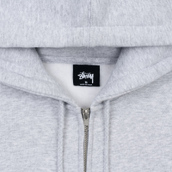 stussy basic zip hood