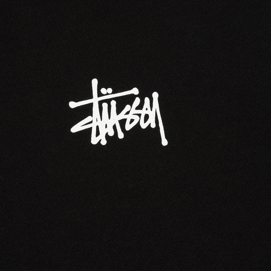 Мужская толстовка Stussy Basic Stussy Zip Hoodie Black