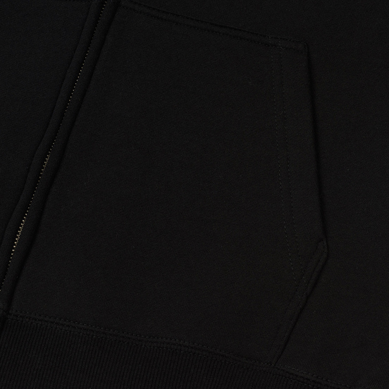 Мужская толстовка Stussy Basic Stussy Zip Hoodie Black