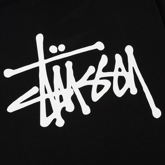 Мужская толстовка Stussy Basic Stussy Zip Hoodie Black