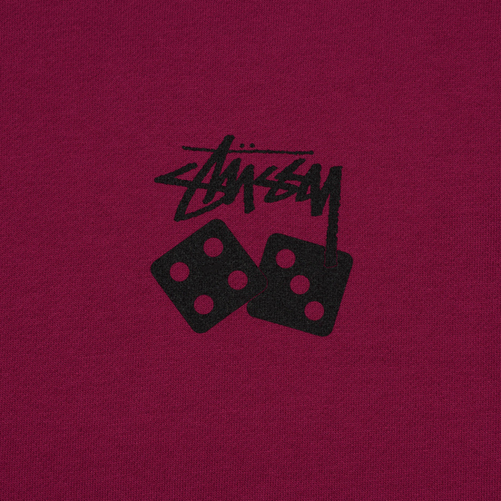 Мужская толстовка Stussy Dice Crew Wine