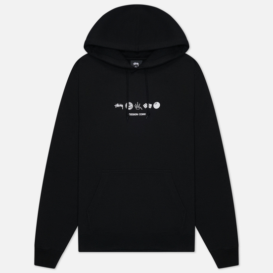 Мужская толстовка Stussy Global Design Corp Hoodie Black