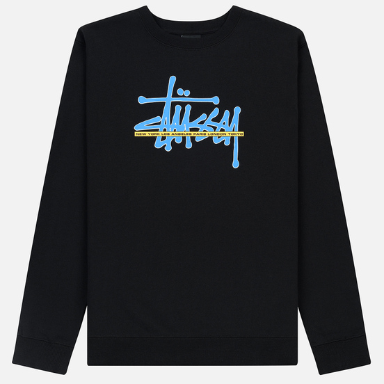 Мужская толстовка Stussy Stussy International Crew Black